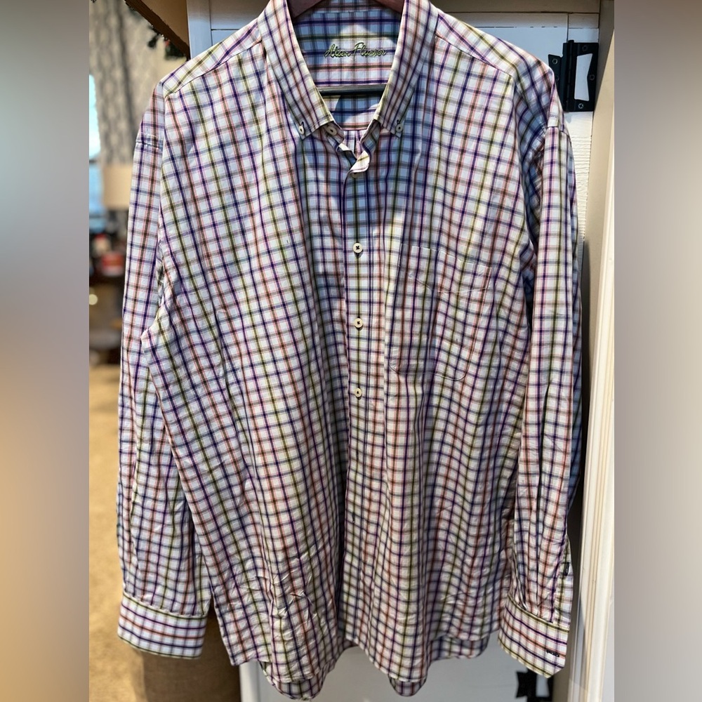 Alan Flusser XXL button up dress shirt size 2XL EUC - Picture 2 of 6
